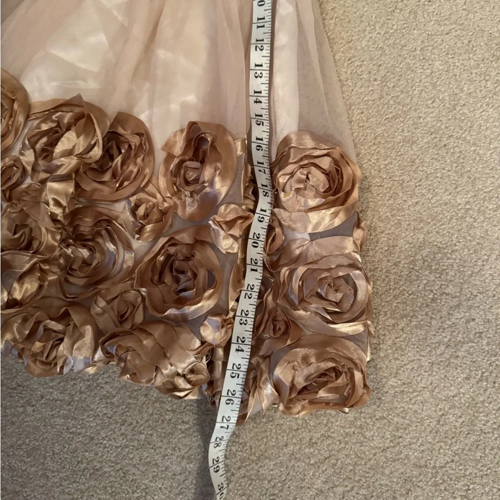 Bonnie Jean Gold Rosette Kids Dress